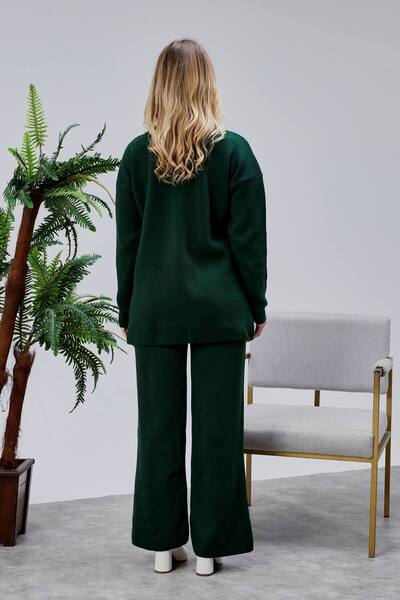 Jinx Wear Fashion Butterfly Lace Pearl Detail 2-Piece Acrylic Women's Knitwear Set