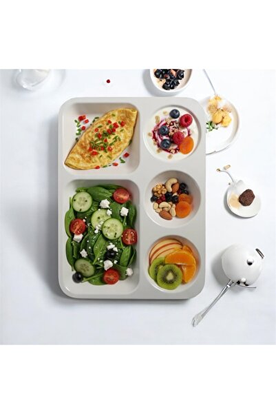 cc bin shihon 5-piece melamine breakfast plate, healthy and break-resistant, 33*28 cm