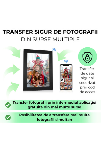 JFlow Digital photo frame, Vdo, 10.1 inch, Wifi, 1gb Ram, 32gb, Touch screen, Speaker, Photo/Video