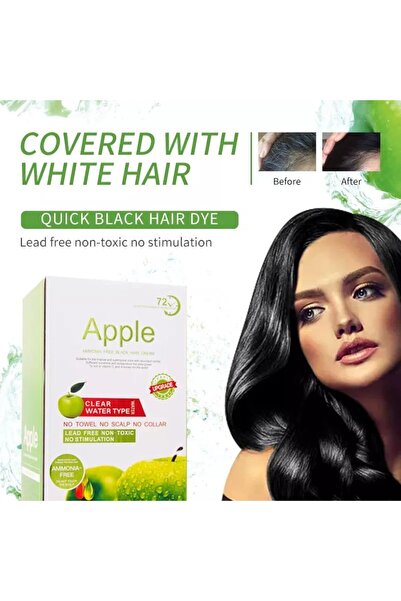 BEAUTY AMBITION Apple Ammonia Free Black Hair Color Cream 500 + 500 ml