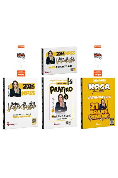 Hoca Kafası Yayınları Esra Özkan Karaoğlu|2026 KPSS Vatandaşlık Ders Notları+...