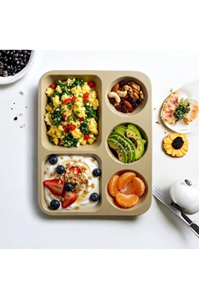 cc bin shihon 5-piece melamine breakfast plate, healthy and break-resistant, 33*28 cm