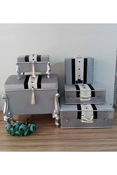 Sonem Çeyiz Promise Engagement Bundle Bride Wedding Groom Dowry Chest Set of 5 1315