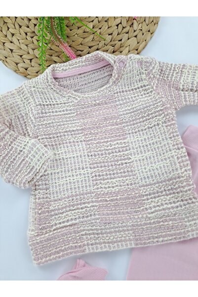 Butik Girl's Baby Double Set m Transitional Gift Set Bow Detail Collar Snap Fastener