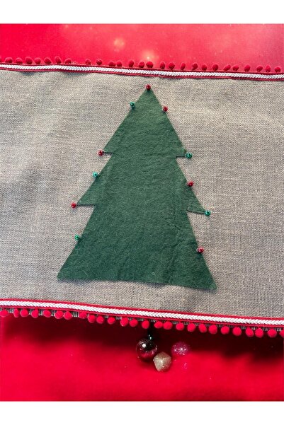 Bukiro مفرش طاولة عيد الميلاد بتصميم شجرة الصنوبر، زينة لطاولة عيد الميلاد