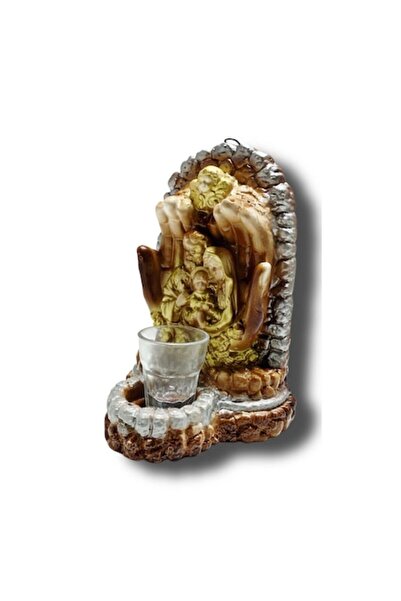 OEM Plaster Candle with Holy Family, 20 cm
