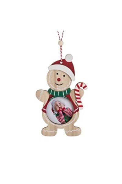Jumbo CHRISTMAS DECORATIVE ORNAMENT WOODEN PHOTO FRAME SWEET CAKE BOY