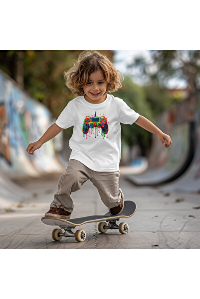 matelio Kids Gamepad Neon T-shirt