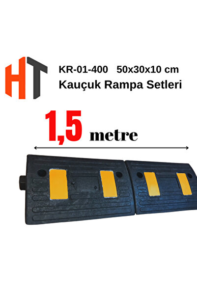 Hayat Trafik 10 cm Kauçuk Rampa Seti 3 Metre - Otopark Rampası, Kablo Kanallı...