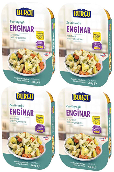 BURCU Zeytinyağlı Enginar 200 gr x 4 Adet
