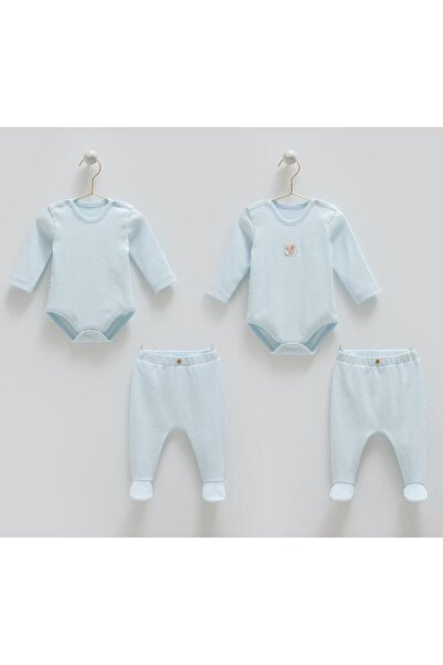 Caramell 100% Cotton Hello Forest 4-Piece Bodysuit Pants Set Crml.Bpe1959