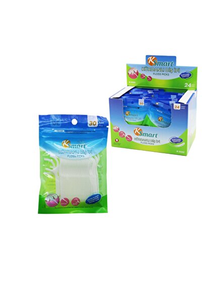 Go İthalat 720 Pieces of Dental Floss with Brushes in Bags = 30Pcs X 24 (5258)
