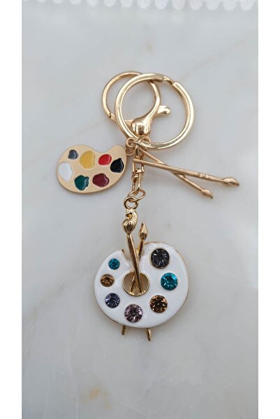 Jerie Ressam Palet Charm Detay Anahtarlık