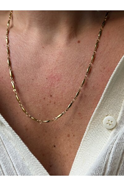 Rossetto Atelier Paslanmaz Çelik Elips Kolye