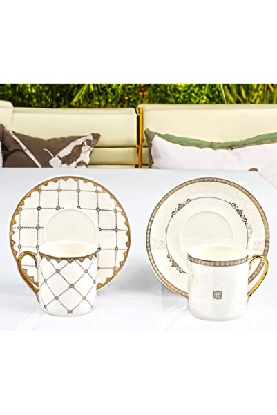 Kosova Çırağan Home 6 Kişilik 12 Parça Kahve Fincan Takımı