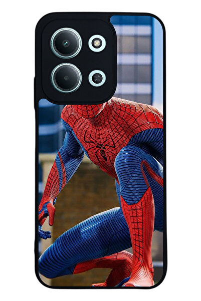 Aksel Kılıf متوافق مع Xiaomi Redmi 15C مطبوع ، أسود غير لامع، سيليكون ناعم، و...