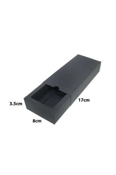 Generic 12 pieces of black zipper paper gift boxes