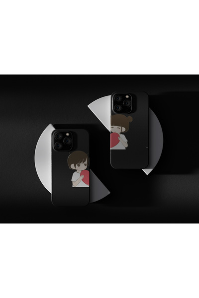 Raska Home İPHONE 13/14/15 UYUMLU BASKILI ÇİFT KILIFI