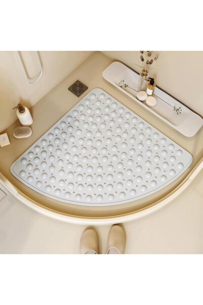 MAİN SHOP Shower Cabin Bathtub Bath Mat 54X54 cm with Suction Cups Anti-Slip for Bath and Shower M-163