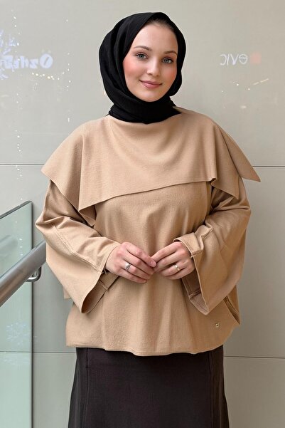 Ghisa Scarf Collar Wool Knitwear Tunic