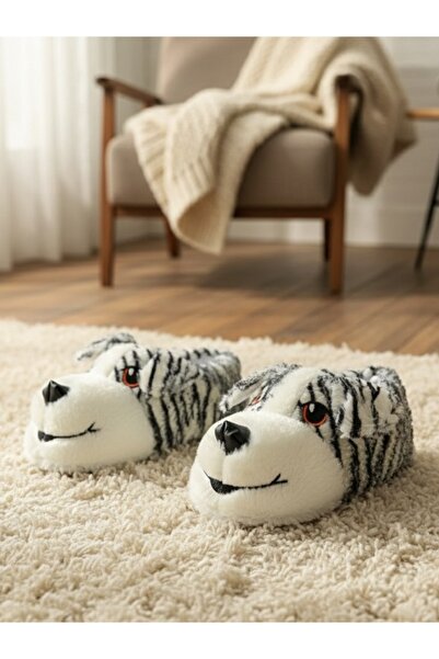 casso Soft Non-Slip Sole Cute Animals Plush Home Slippers House Boots