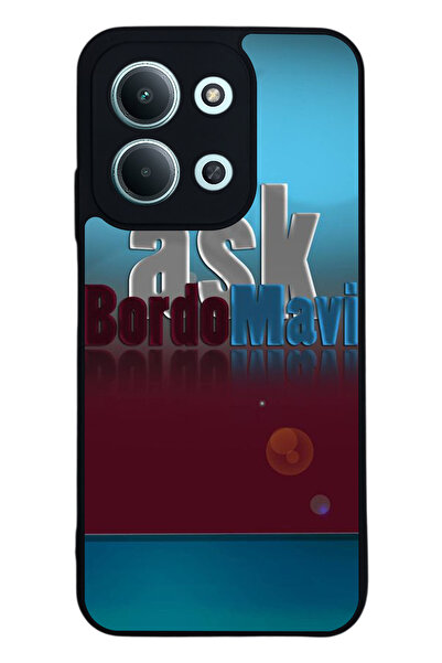 Aksel Kılıf متوافق مع Xiaomi Redmi 15C مطبوع ، أسود غير لامع، سيليكون ناعم، و...