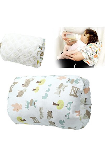 Generic Baby Arm Feeding Pillow - Soft Cotton Nursing Support (Zoo Print)