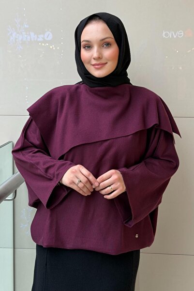 Ghisa Scarf Collar Wool Knitwear Tunic