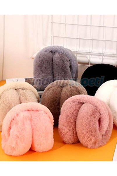 Melodi Scarf Women's Cold Protection Soft Plush Winter Earmuffs Ear Warmer White