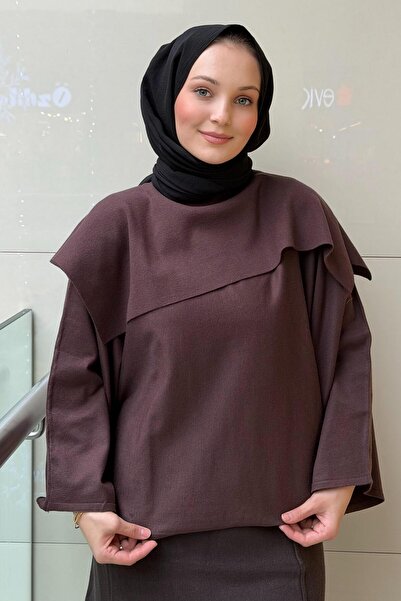 Ghisa Scarf Collar Wool Knitwear Tunic