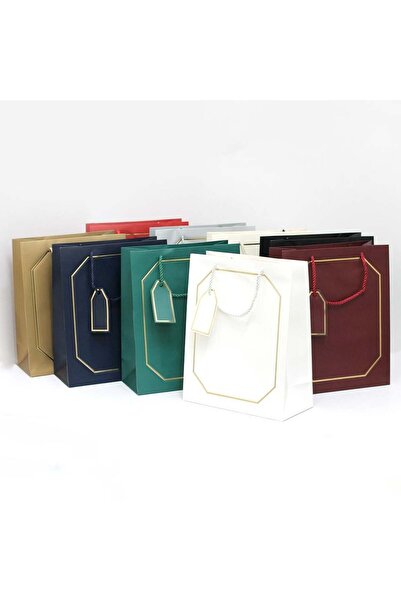 Generic 12 pieces of gold-framed gift bags