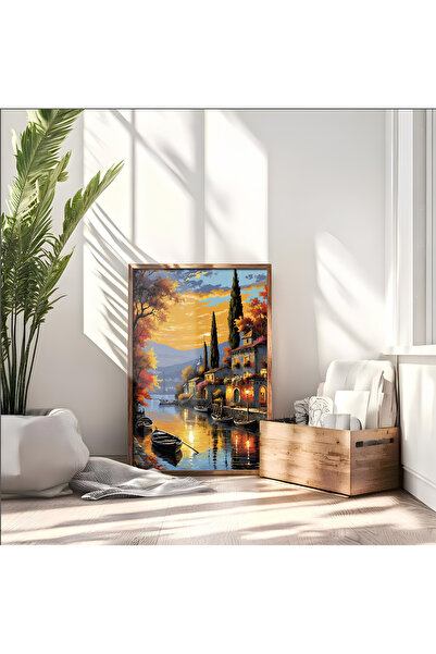 alphobitasarım Gökyüzünün turuncu ve altın tonlarına boyandığı, zamansız bir ...