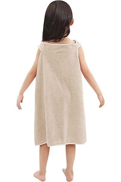 Generic UNITRIP Girls Coral Fleece Wrap Towel, Cartoon Rabbit, Headband & Double Buckle, Bath/Beach, 3-12 yr