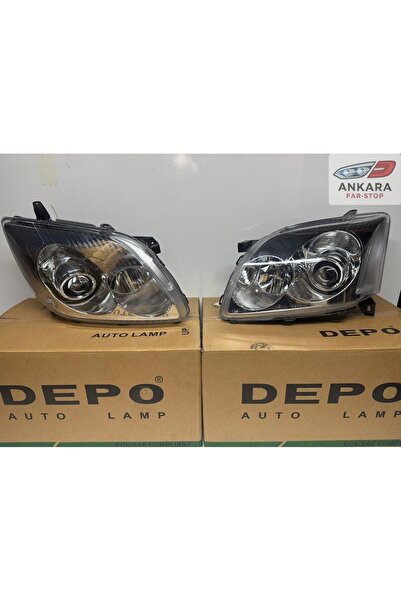 Depo TOYOTA AVENSİS 2003 - 2005 FAR LAMBASI SAĞ-SOL TAKIM (SAĞ - SOL TAKIM - ...