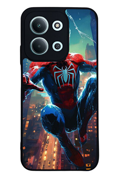 Aksel Kılıf متوافق مع Xiaomi Redmi 15C مطبوع ، أسود غير لامع، سيليكون ناعم، و...