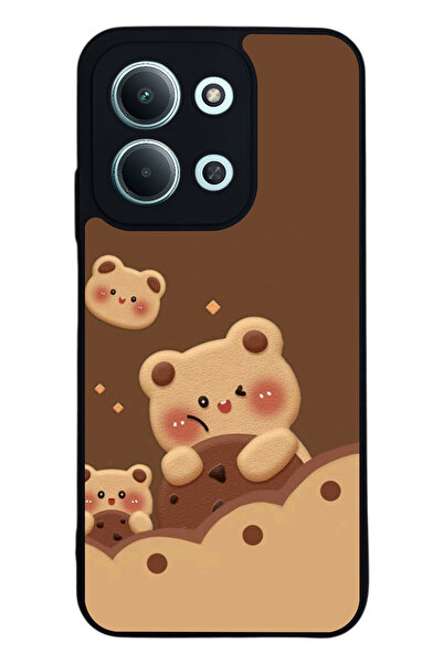 Aksel Kılıf متوافق مع Xiaomi Redmi 15C مطبوع ، أسود غير لامع، سيليكون ناعم، و...