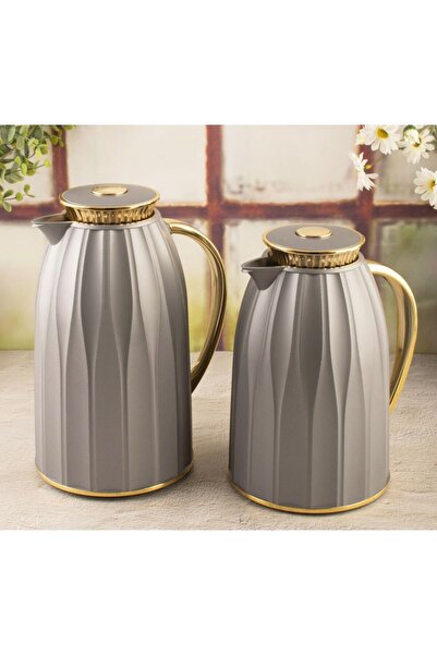 ALSAIF Elegant thermos set from Al Saif for tea and coffee, 1 liter/0.7 liter