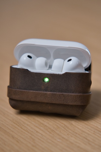minimal X design AirPods Pro 3 Case - Apple Compatible - Real Leather Handmade
