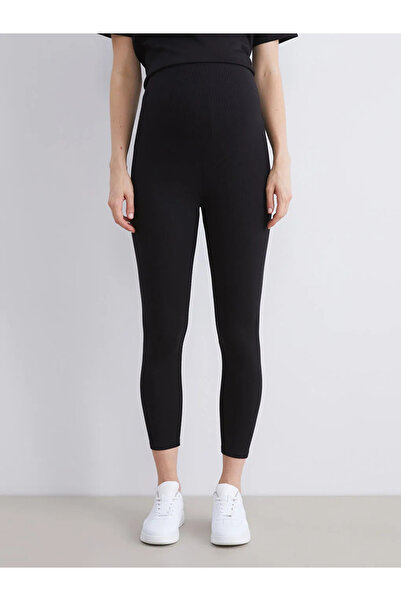 LC Waikiki LCWAIKIKI Maternity Siyah Karın Panelli Hamile Tayt