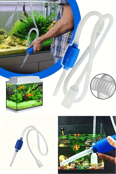 Pet Zoom Manual Aquarium Pump - Ergonomic Design for Practical Water Changes and Cleaning