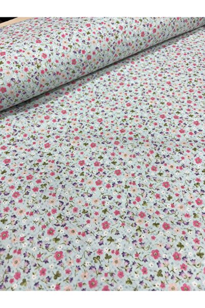 MEKİK MANİFATURA قماش بوبلين قطن 100% - عرض 170 سم - نقشة زهور