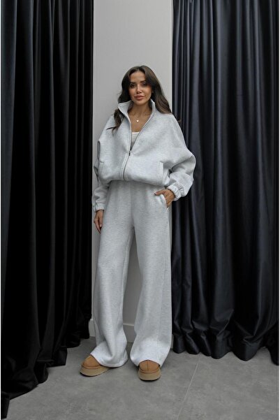 Havoş Karmelanj Fleece-Lined Bomber Tracksuit Set