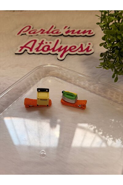 SOFT Kız çocuk 3 boyutlu klipsli çift toka özel tasarım ütülü