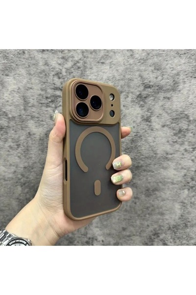 Bektas HomeOffice حافظة بسيطة متوافقة مع آيفون 17 برو ماكس ذات ملمس شمعي مغنا...