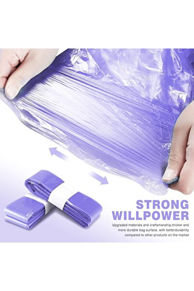 Generic Pack of 4 Diaper Bin Refill Bags - Anti-Odor Refillable Cassettes (Purple)