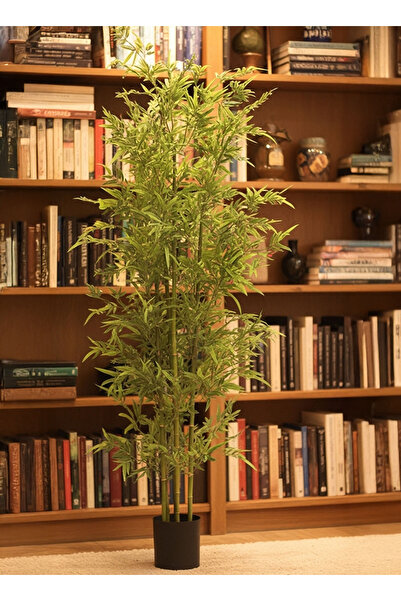 Generic 120CM Artificial Trees Fake Bamboo Plant In Black Pot Plant Potted Artificial Bambo