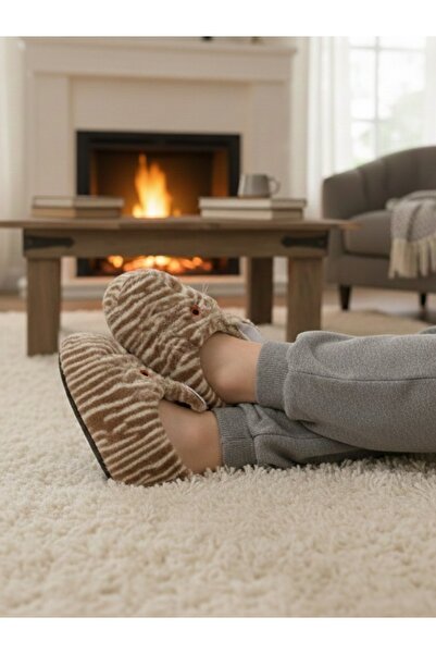 casso High Quality Soft Non-Slip Sole Cute Animals Plush House Slippers Home Boots