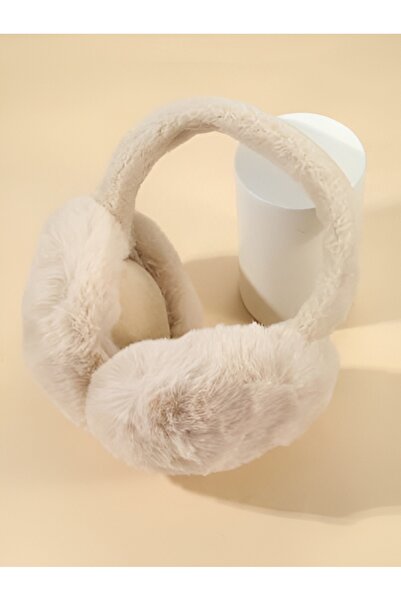 Melodi Scarf Women's Cold Protection Soft Plush Winter Earmuffs Ear Warmer Beige