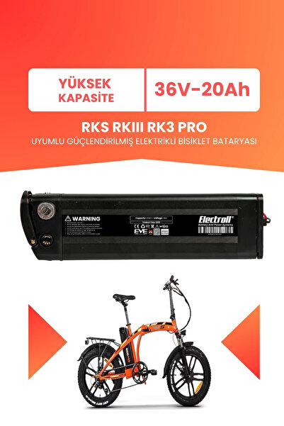 ELECTROLL RKS RKIII RK3 PRO Uyumlu 36V 20Ah (Yüksek Kapasite) Güçlendirilmiş ...