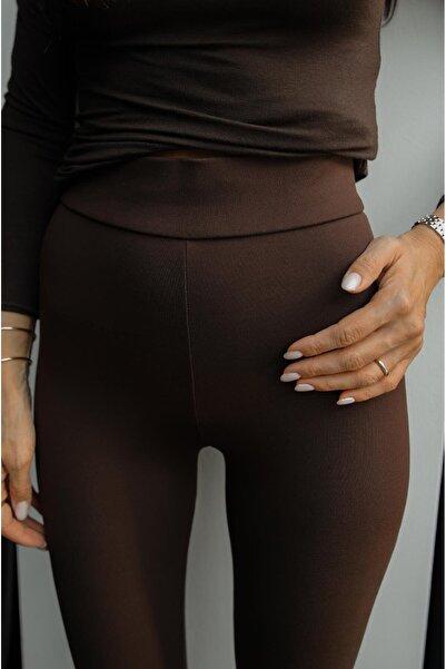 Havoş Καφέ κολάν Fuzo που κολλάει στα πόδια